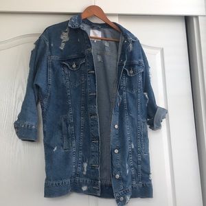 Distressed Jean jacket